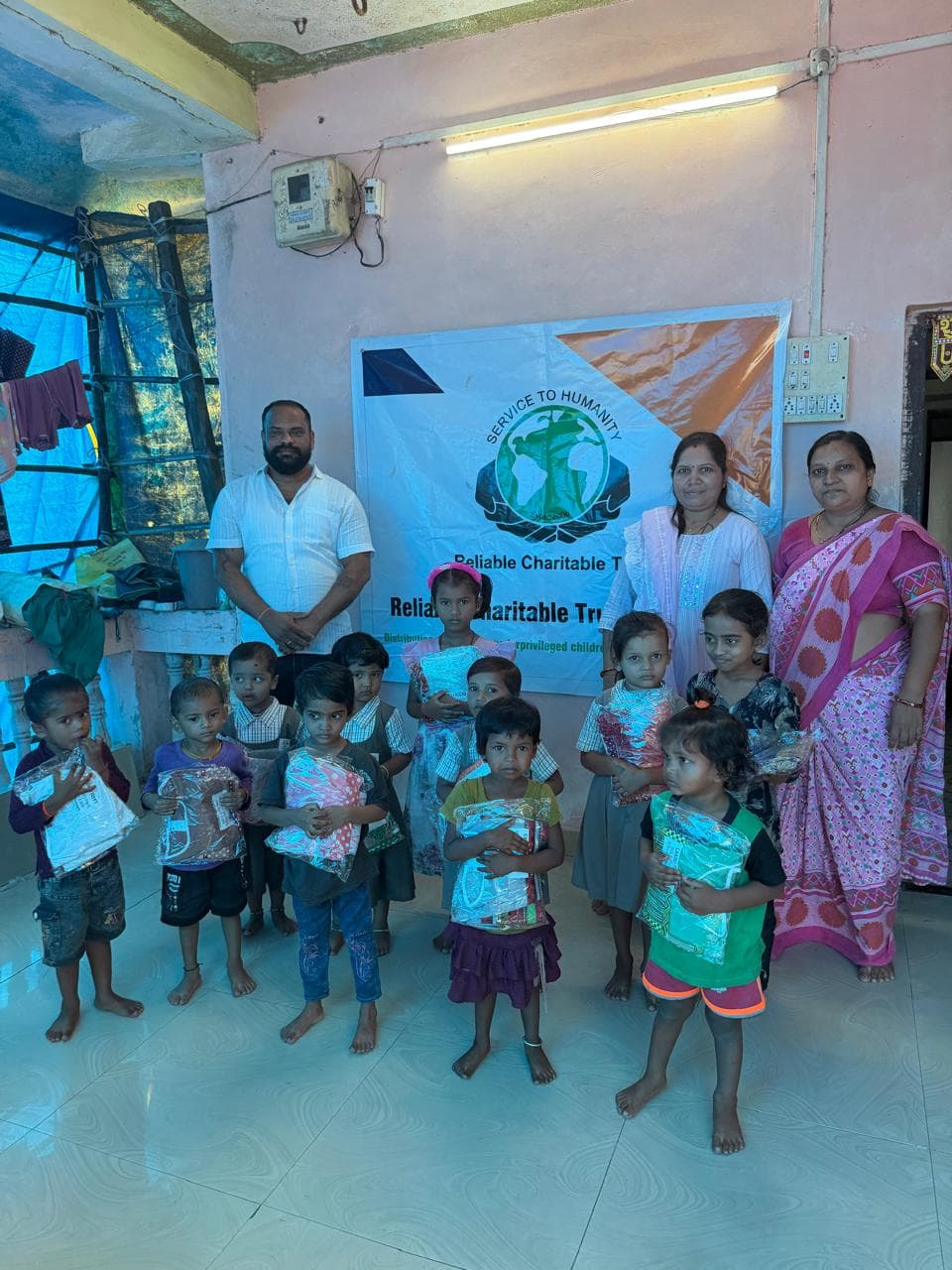 80–100 Underprivileged Girls Given Free Frocks in Sarigam, Gujarat
